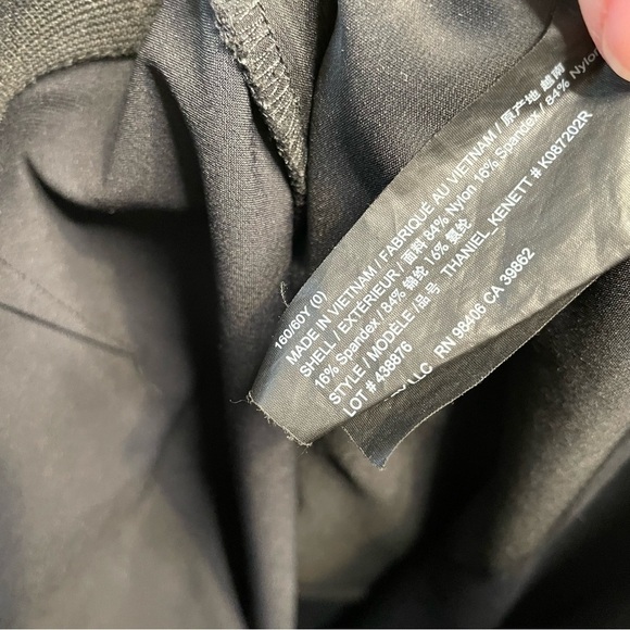 Theory Dress Pants Size 0 Thaniel Kennett Pull On Work Career Slacks Black - Picture 10 of 10